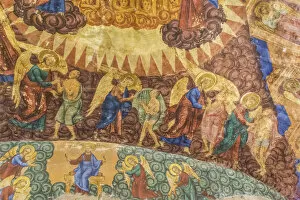St John the Theologian church interior, fresco, Kostroma, Kostroma region, Russia
