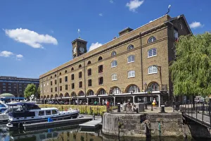 Tower Hamlets Prints: St Katharine Docks Marina, Tower Hamlets, London, England