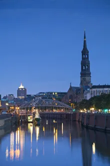 St Katharinen Church and warehouses of Speicherstadt, Hamburg, Germany St Katharinen Church and warehouses of Speicherstadt, Hamburg, Germany