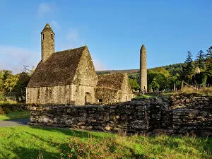 Images Dated 31st March 2023: St. Kevin's Church and The Round Tower, Early Medieval Monastic Settlement, Glendalough