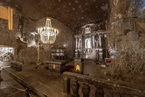 Krakow Prints: St. Kinga's Chapel, , Wieliczka Salt Mine (UNESCO World Heritage Site), Krakow, Poland