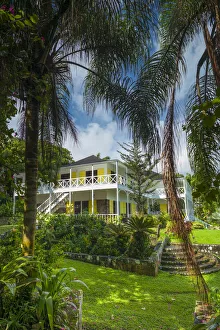 Sugar Plantation Prints: St. Kitts and Nevis, St. Kitts, Ottleys, Ottleys Plantation Inn, old sugar plantation