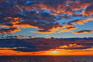 Lawrence River Prints: St. Lawrence River sunrise Sainte-Flavie Quebec, Canada