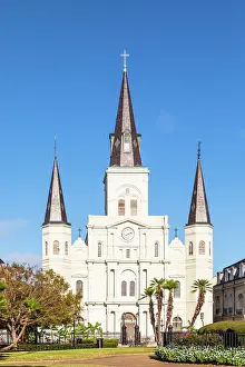 French Quarter Prints: St. Louis Cathedral, New Orleans, Louisiana, USA, North America