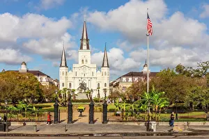 French Quarter Prints: St. Louis Cathedral, New Orleans, Louisiana, USA, North America