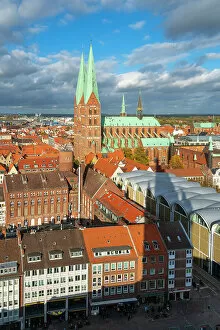 Images Dated 3rd January 2023: St. Marienkirche church, Lubeck, UNESCO, Schleswig-Holstein, Germany