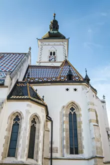 Images Dated 1st June 2016: St. Marks Church, Old Town, Zagreb, Croatia