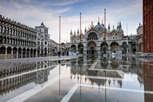 Acqua Alta Gallery: St Marks square flooded by high tide (Acqua alta), Venice, Italy