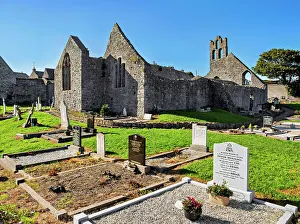 County Prints: St. Mary's Abbey and Cemetery, Howth, County Dublin, Ireland