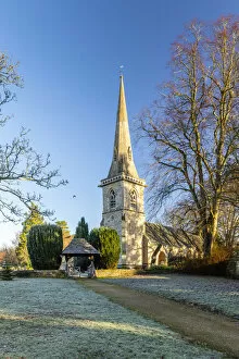 Images Dated 22nd January 2021: St Marys Church, Lower Slaughter, Cotswolds, Gloucestershire, England, UK