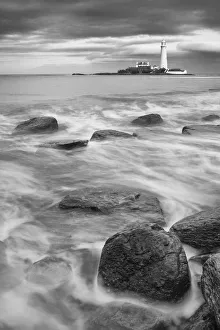 Tyne And Wear Prints: St. Marys Lighthouse, Whitley Bay, Tyne and Wear, England
