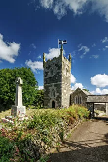 Images Dated 3rd October 2022: St Mellanus Church, Mullion, Cornwall, England, UK