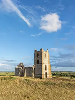 Burrow Mump Prints: St Michael's Church, Burrow Mump, Somerset, England. England, UK