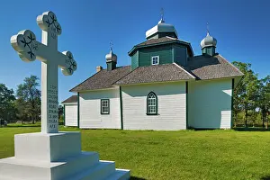 St. Michael's Ukrainian Greek Orthodox Church (first permanent Ukrainian church erected in Canada), Manitoba, Canada