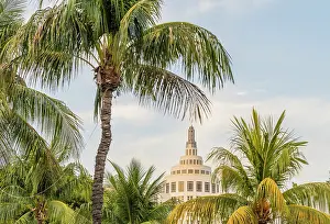Art Deco Prints: The St Moritz Tower, now The Loews Miami Beach Hotel, South Beach, Miami, Florida, USA