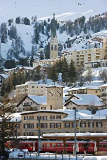 St. Moritz, Upper Engadine, Oberengadin, Graubunden region, Swiss Alps, Switzerland St. Moritz, Upper Engadine, Oberengadin, Graubunden region, Swiss Alps, Switzerland