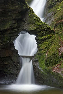 Images Dated 22nd January 2015: St Nectans Kieve waterfall in St Nectans Glen, Near Tintagel, Cornwall, England