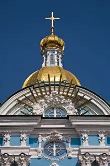 Soviet Union Prints: St Nicholas Cathedral, built between 1753 and 1762 for the use of sailors