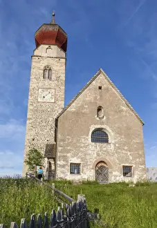 Mittelberg Prints: The St. Nicholas Church in Mittelberg, South Tyrol, Italy