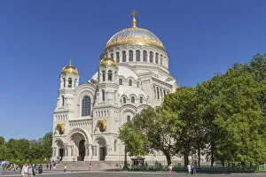 Images Dated 18th May 2020: St. Nicholas Naval Cathedral, 1913, Kronstadt, Saint Petersburg, Russia