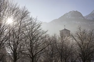 Bad Reichenhall Prints: St. Nikolaus Church in Bad Reichenhall, Upper Bavaria, Bavaria, Germany