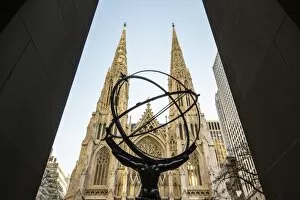 Images Dated 16th November 2015: St. Patricks Cathedral, 5th Avenue, Manhattan, New York City, New York, USA