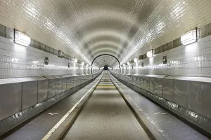 St. Pauli Elbtunnel (Old Elbe Tunnel), St. Pauli, Hamburg, Germany