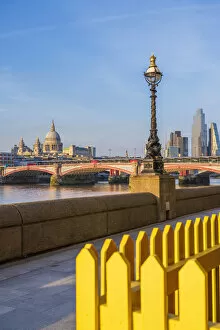 Images Dated 4th June 2020: St. Pauls Cathedral and blackfriars bridge, London, England, UK