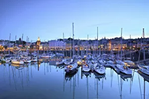 Images Dated 31st July 2015: St. Peter Port Harbour At Night, Guernsey, Channel Islands