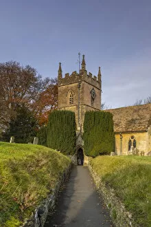 Images Dated 22nd January 2021: St Peters Church, Upper Slaughter, Cotswolds, Gloucestershire, England, UK