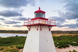 Peters Harbour Lighthouse Prints: St. Peters harbour lighthouse, Prince Edward Island, Canada