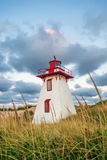 St. Peters harbour lighthouse, Prince Edward Island, Canada
