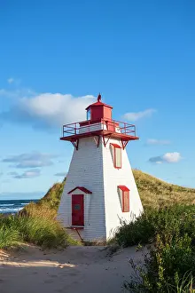 Peters Harbour Lighthouse Prints: St. Peters harbour lighthouse, Prince Edward Island, Canada