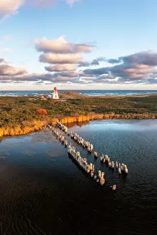 Peters Harbour Lighthouse Prints: St. Peters harbour lighthouse, Prince Edward Island, Canada