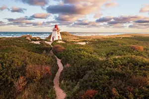 Peters Harbour Lighthouse Prints: St. Peters harbour lighthouse, Prince Edward Island, Canada