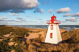 Peters Harbour Lighthouse Prints: St. Peters harbour lighthouse, Prince Edward Island, Canada