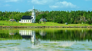 Salt Water Prints: St. Peters United church, Saint Peters, PEI Prince Edward Island, Canada
