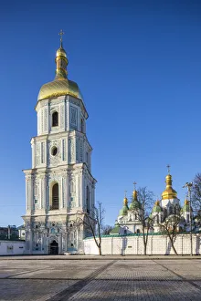 St. Sophias Cathedral and Bell Tower, Sofiyivska Square, Kiev (Kyiv), Ukraine