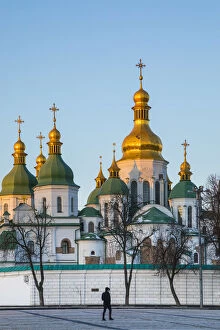 Images Dated 14th February 2020: St. Sophias Cathedral, Sofiyivska Square, Kiev (Kyiv), Ukraine