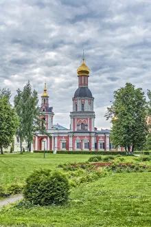 18th Century Prints: St. Trinity church (1709), Sviblovo, Moscow, Russia