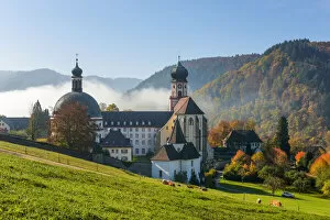 St. Trudpert Monastery, Munstertal, Staufen, Black Forest, Baden-Wuerttemberg, Germany