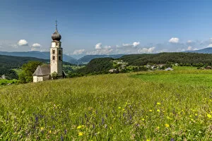 St. Valentin church, Castelrotto - Kastelruth, Trentino Alto Adige - South Tyrol, Italy
