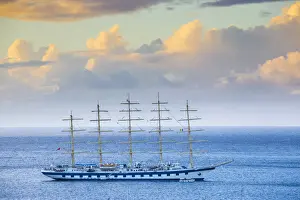 Yachts Prints: St Vincent and The Grenadines, Bequia, Star Clippers Tall ship in Admiralty Bay