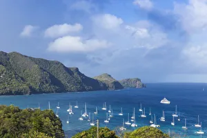 St Vincent and The Grenadines, Bequia, View of Admiralty Bay