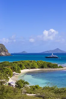 St Vincent and The Grenadines, Union Island, Campbell beach and Frigate Island