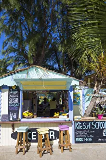 St Vincent and The Grenadines, Union Island, Clifton harbour, Cafe and bar on pier