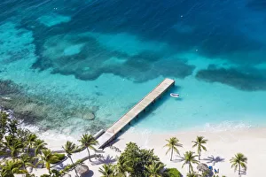 Images Dated 22nd May 2018: St Vincent and The Grenadines, View of Palm Island resort, Palm Island