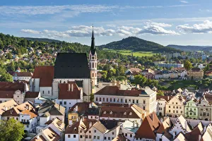 Residential Building Prints: St. Vitus Church in Cesky Krumlov, South Bohemian Region, Czech Republic