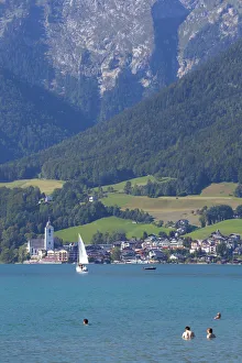 St. Wolfgang, Wolfgangsee lake, Flachgau, Upper Austria, Austria