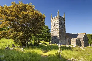 Derelict Prints: St Wynwallow Church, Landewednack, Lizard Peninsula, Cornwall, England